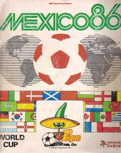 Panini world cup mexico - mexico, 1986